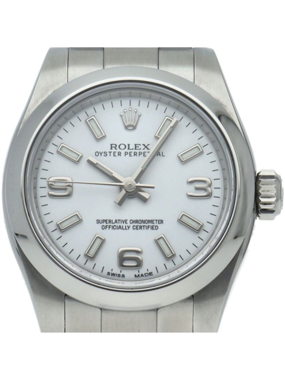 Rolex Oyster Perpetual 26 Watch Box SS White